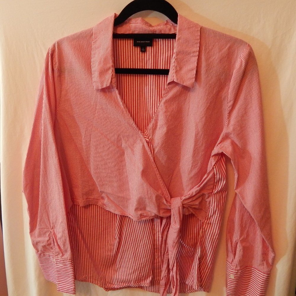 *Loved WHO WHAT WEAR Striped Shirt.